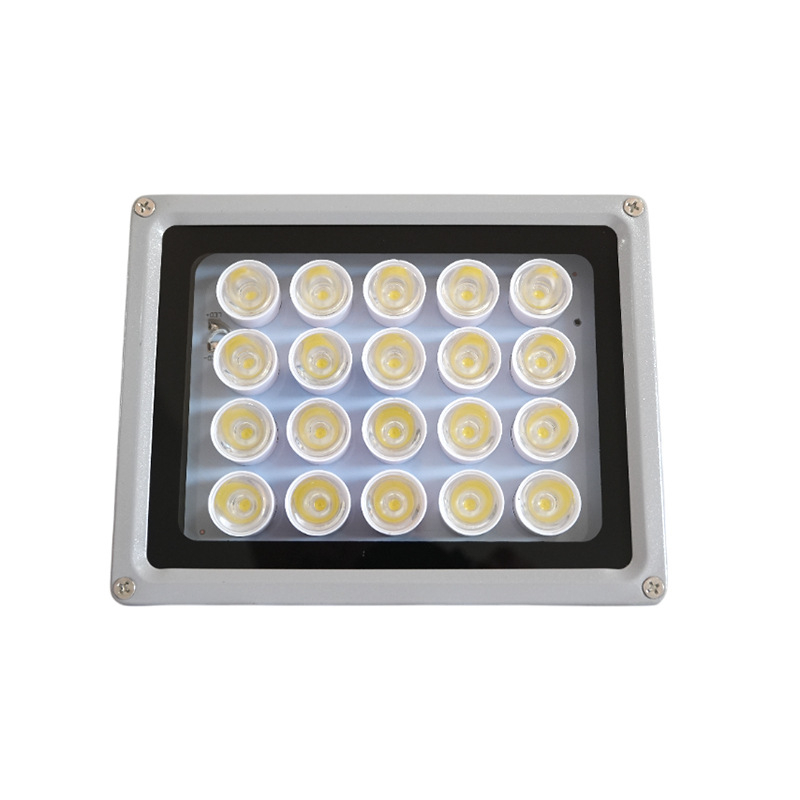 LED kiegészítő világítás megfigyelőkamerákhoz út- és parkoló területeken — IP66, 12V/AC24V/AC220V, 15–100W, 2400–4200 lm