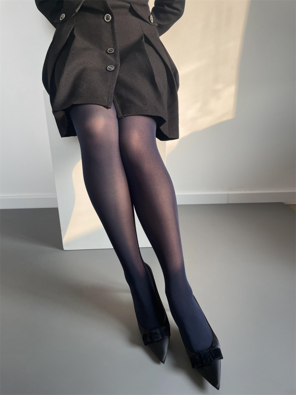 Bársony harisnyanadrág nőknek, formázó, láthatatlan felület, egyszínű, közepes vastagság