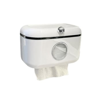 Fali WC-papírtartó fúrás nélkül, vízálló fürdőszobai szervező, multifunkcionális arc-törölközők tároló, modern minimalista stílus