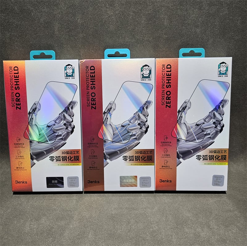 Bangkeshi Zero Arc 3D folie de protecție din sticlă temperată pentru iPhone 12–17, folie frontală, mată, anti-reflexie, ecran complet, anti-spionaj