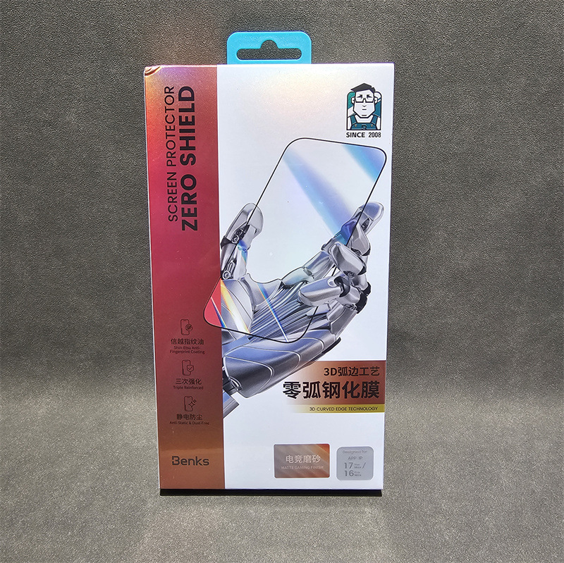 Bangkeshi Zero Arc 3D folie de protecție din sticlă temperată pentru iPhone 12–17, folie frontală, mată, anti-reflexie, ecran complet, anti-spionaj