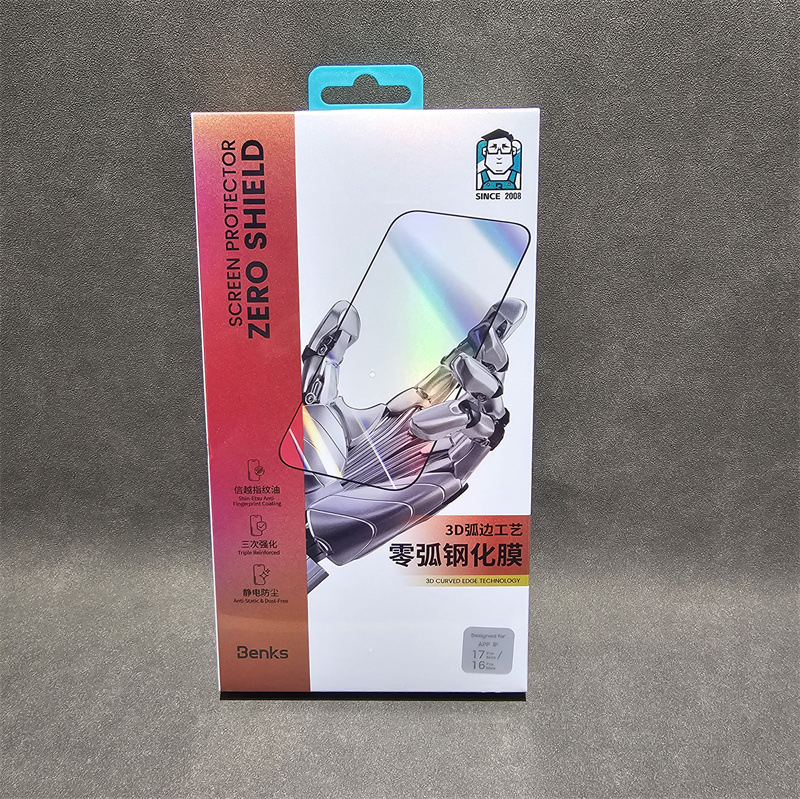 Bangkeshi Zero Arc 3D folie de protecție din sticlă temperată pentru iPhone 12–17, folie frontală, mată, anti-reflexie, ecran complet, anti-spionaj