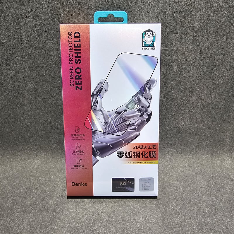 Bangkeshi Zero Arc 3D folie de protecție din sticlă temperată pentru iPhone 12–17, folie frontală, mată, anti-reflexie, ecran complet, anti-spionaj