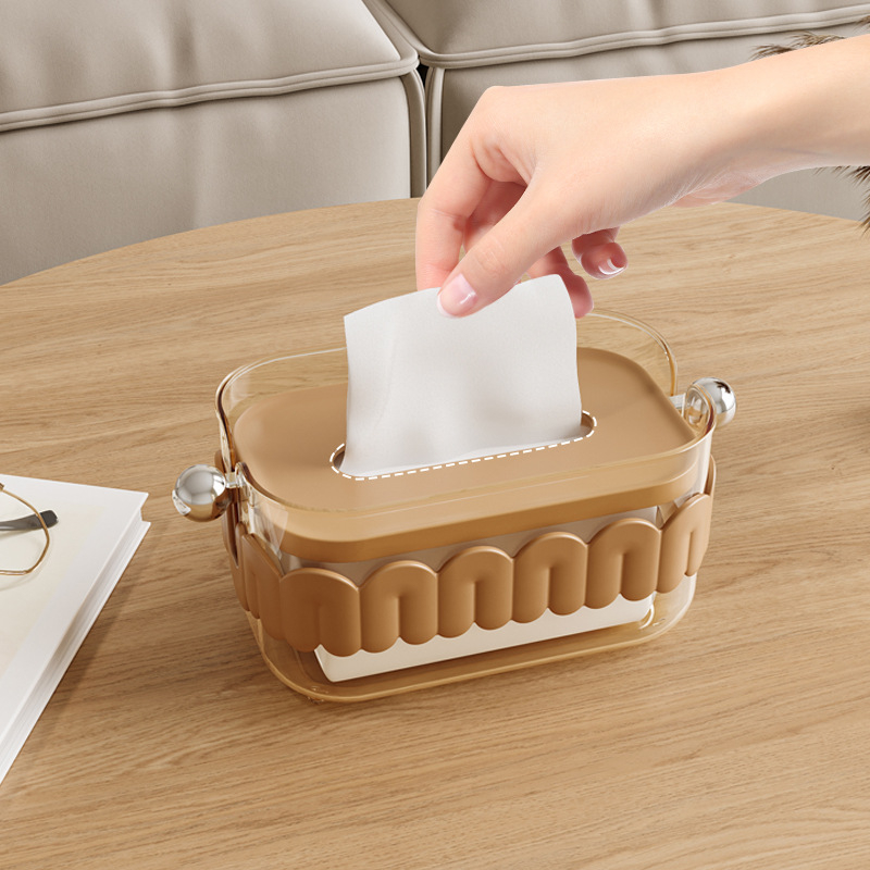 Papírzsepi doboz MET-ML8006 — Műanyag, Könnyű luxus stílus, Többfunkciós, 40 darab