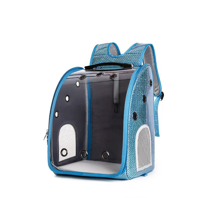 Котешка транспортна чанта в стил космическа капсула за разходки — преносима, дишаща, многофункционална, за всички сезони (Материал: пластмаса; Марка: Unique; Категория: котешка чанта/кутия)