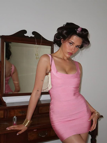 rochie fără mâneci din poliester, croială în A, talie medie, stil sexy, vară 2025
