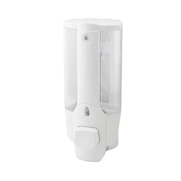 Zidni dozator sapuna ABS+PP, kromirani premaz, ručni pritisak, moderan minimalistički dizajn