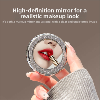 Сгъваема стойка за телефон с магнитно всмукване и адхезивно фиксиране, анти-трептене, метално-пластмасова конструкция, персонализируема, за кола, бюро и дом