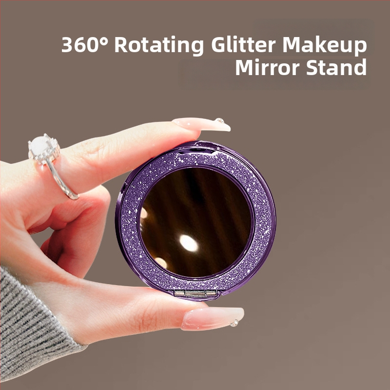 Сгъваема стойка за телефон с магнитно всмукване и адхезивно фиксиране, анти-трептене, метално-пластмасова конструкция, персонализируема, за кола, бюро и дом