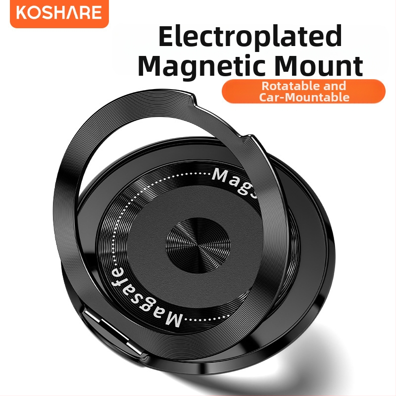 Сгъваема стойка за телефон с магнитно всмукване и адхезивно фиксиране, анти-трептене, метално-пластмасова конструкция, персонализируема, за кола, бюро и дом