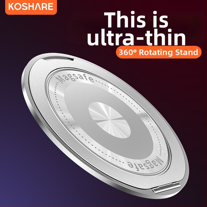 Сгъваема стойка за телефон с магнитно всмукване и адхезивно фиксиране, анти-трептене, метално-пластмасова конструкция, персонализируема, за кола, бюро и дом