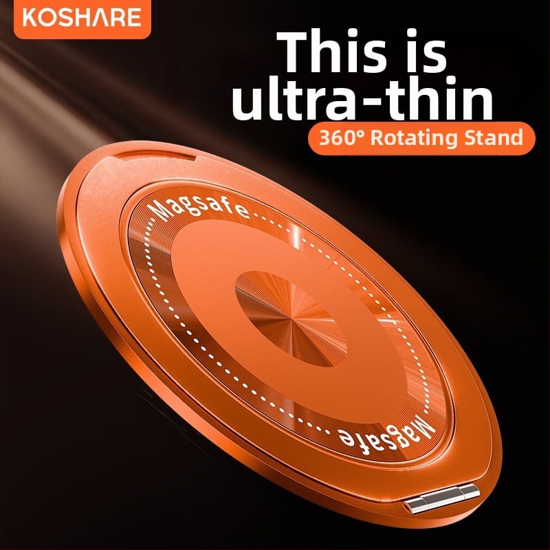 Сгъваема стойка за телефон с магнитно всмукване и адхезивно фиксиране, анти-трептене, метално-пластмасова конструкция, персонализируема, за кола, бюро и дом