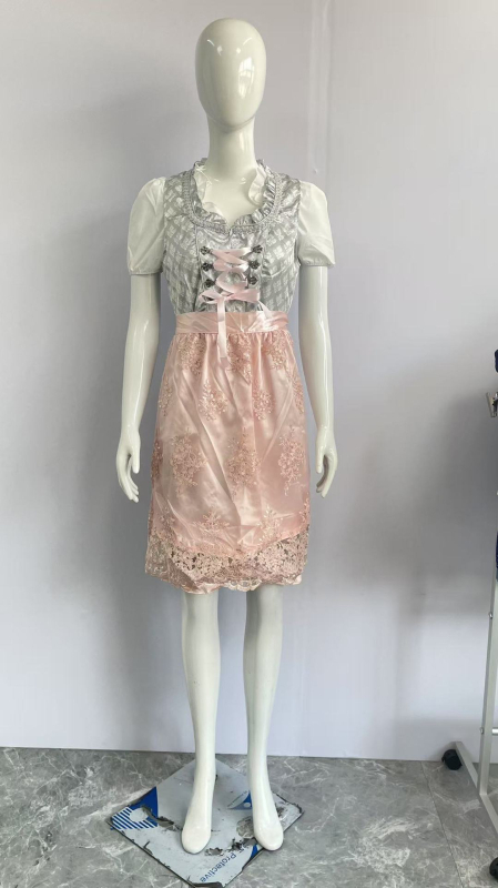 Rochie de menajeră pentru reprezentații pe scenă, imprimeu bere, material poliester, lansare toamnă 2023, pentru femei