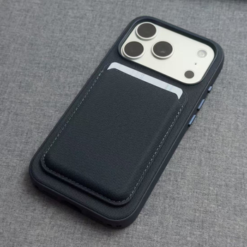 MagSafe-kompatibilis iPhone tok technikai szövetből, szövött mintával és mágneses kártyatartóval