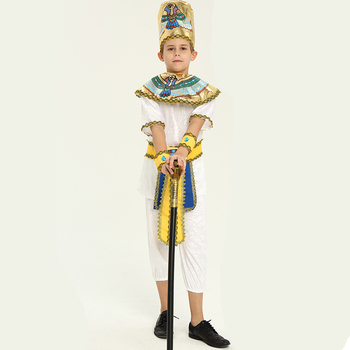 Set dječjih kostima: Egipatski kralj Nila i Grčka princeza, unisex, poliester, za uloge i igru