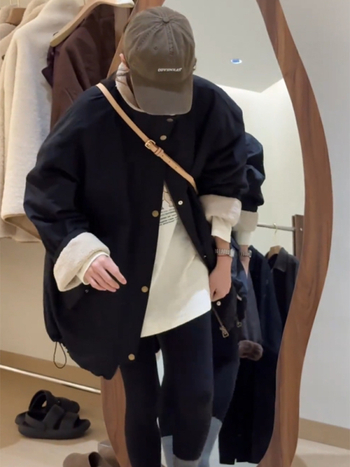 Parka jakna od Chenille tkanine, spandex <30%, debeli izolacijski sloj, dugi rukavi, ziper