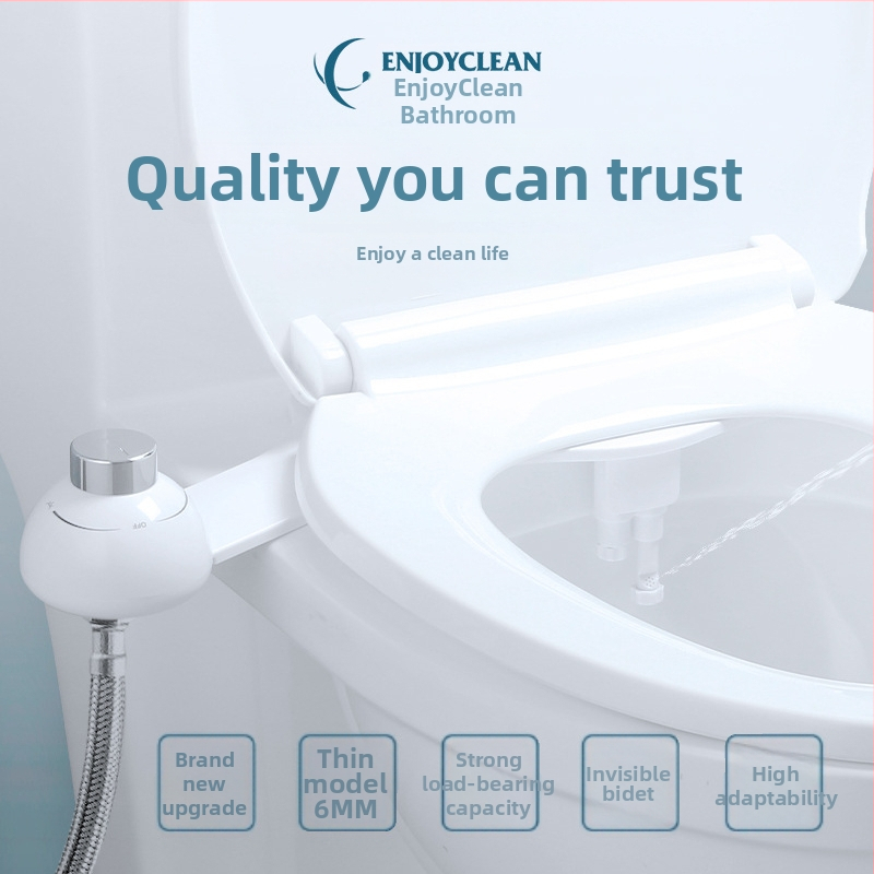 Inteligentné sedátko bidetu na WC, ABS materiál, funkcie: čistenie bokov, ženské umývanie, regulácia tlaku vody, rozstup otvorov 11–19 cm