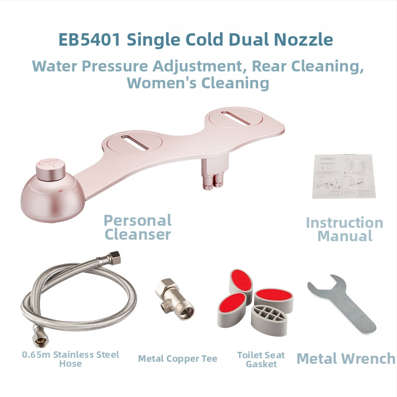 Inteligentné sedátko bidetu na WC, ABS materiál, funkcie: čistenie bokov, ženské umývanie, regulácia tlaku vody, rozstup otvorov 11–19 cm