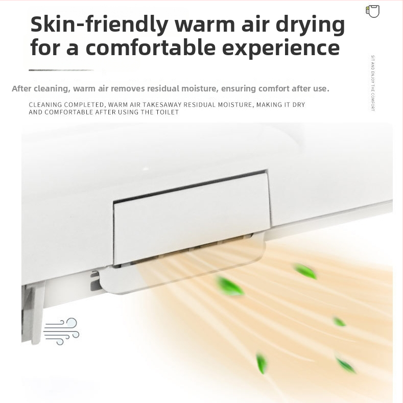 LB-302C Inteligentný kryt na toaletu s bidetom a automatickým sušením – PP materiál, okamžité zohrievanie vody, regulácia teploty vody, ohrievanie sedadla