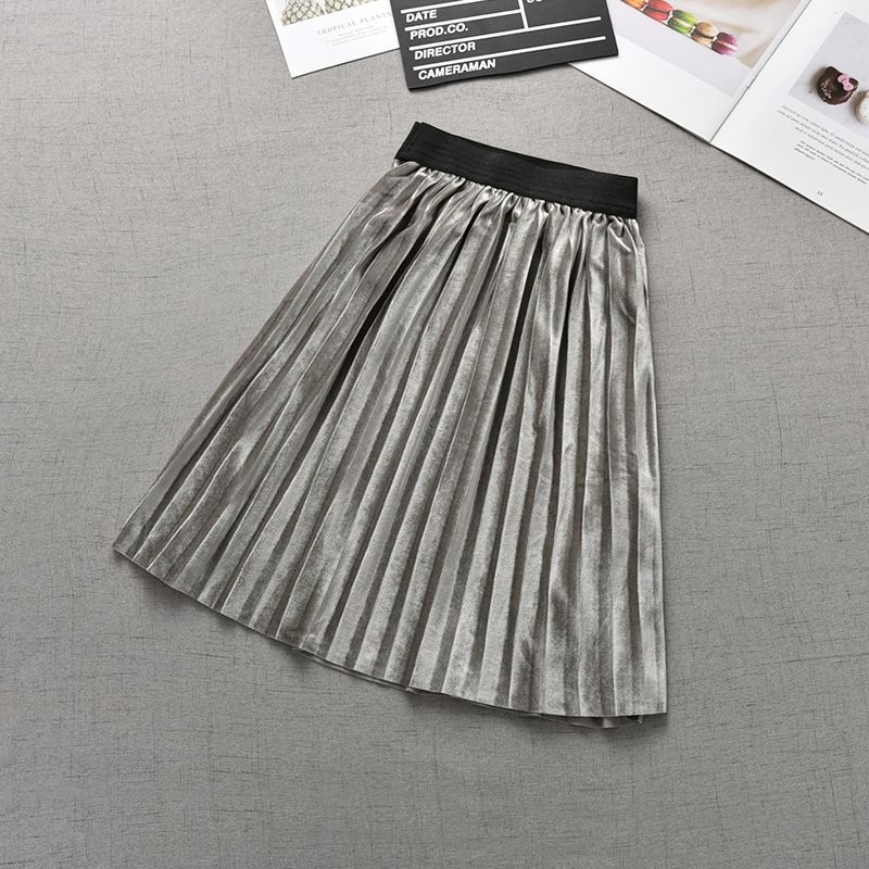 Детска пола презрамка в корейски стил, Chun yafang плат, памук, едноцветен модел