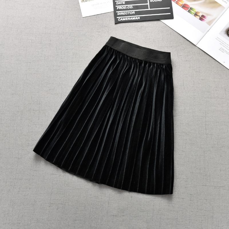 Детска пола презрамка в корейски стил, Chun yafang плат, памук, едноцветен модел