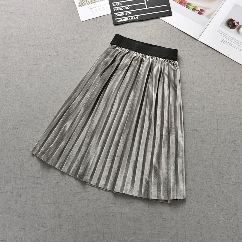 Детска пола презрамка в корейски стил, Chun yafang плат, памук, едноцветен модел