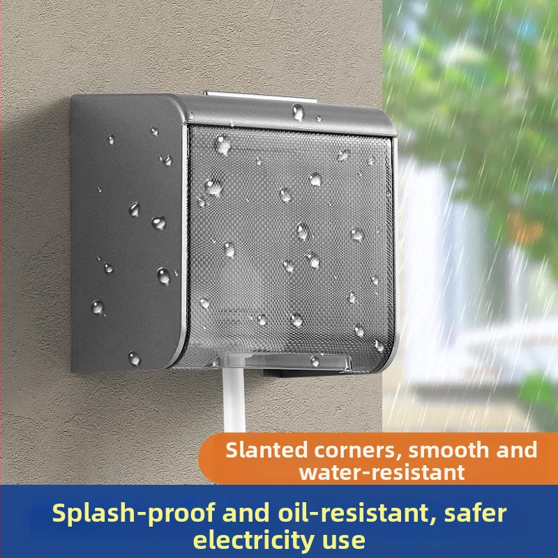 Skrutkový typ vodotesná krabička pre nesprávne zarovnanú zásuvku pre inteligentnú toaletu so ochranným krytom spínača na vypúšťanie vody