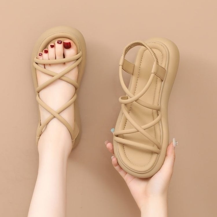 Rimske sandale – za odrasle, minimalistički stil, PU gornji dio, PU potplat, unutarnjost od mikrovlakana