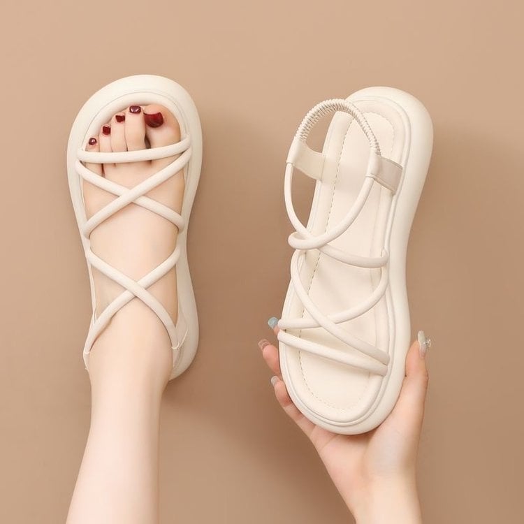 Rimske sandale – za odrasle, minimalistički stil, PU gornji dio, PU potplat, unutarnjost od mikrovlakana