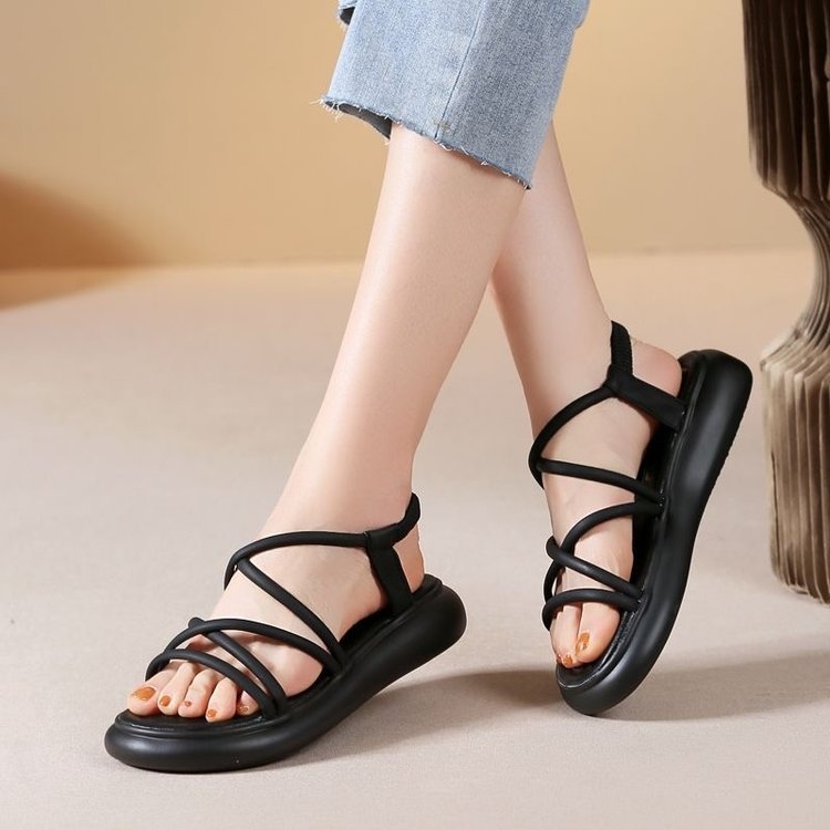 Rimske sandale – za odrasle, minimalistički stil, PU gornji dio, PU potplat, unutarnjost od mikrovlakana