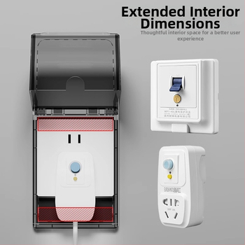 86-typ odnímateľný vodotesný kryt pre kúpeľňovú zásuvku a vypínač bojleru