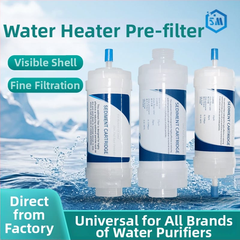 Предфилтър за водонагревател – универсална душ глава и умна капачка за тоалетна (Тип: филтър елемент за пречистване на вода; Модел: предфилтър за водонагревател; Материал: PP памук; Функция: предфилтър; Ефикасност: премахва ръжда и седименти)