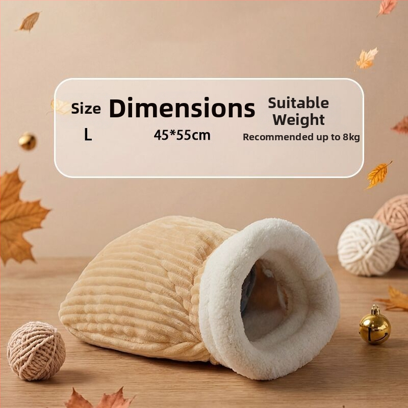 Φωλιά γάτας – κλειστή κατασκευή για θέρμη το χειμώνα, φλανελ υλικό, εσωτερική χρήση, κατάλληλο για μικρές έως μεσαίες γάτες, αποσπώμενο και πλενόμενο