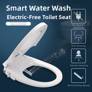 Inteligentný kryt na toaletu s bidetom a okamžitým ohrevom, polypropylén, CE certifikovaný, 3C certifikovaný