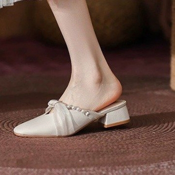 Sandale din satin în stil zână, toc mediu, talpă din cauciuc antiderapantă, model craniu, grosime talpă 0–3 cm