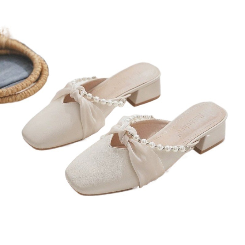 Sandale din satin în stil zână, toc mediu, talpă din cauciuc antiderapantă, model craniu, grosime talpă 0–3 cm