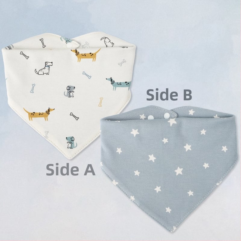 Βρεφικό τριγωνικό σαλιάκι με σχέδιο κινουμένων σχεδίων, 100% βαμβάκι, αδιάβροχο, για νεογέννητα 0–1 έτους