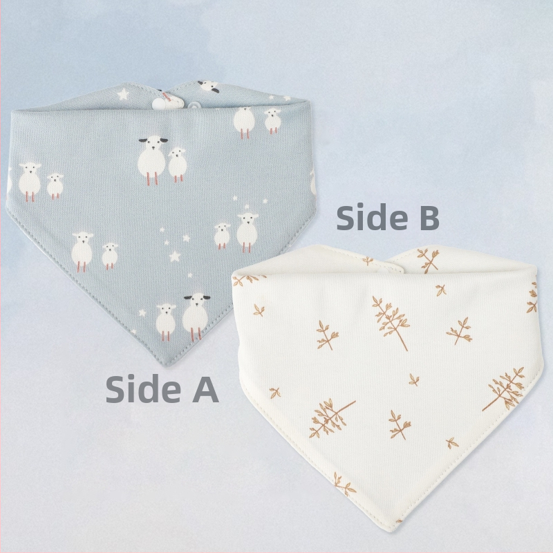 Βρεφικό τριγωνικό σαλιάκι με σχέδιο κινουμένων σχεδίων, 100% βαμβάκι, αδιάβροχο, για νεογέννητα 0–1 έτους