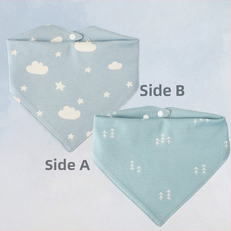 Βρεφικό τριγωνικό σαλιάκι με σχέδιο κινουμένων σχεδίων, 100% βαμβάκι, αδιάβροχο, για νεογέννητα 0–1 έτους