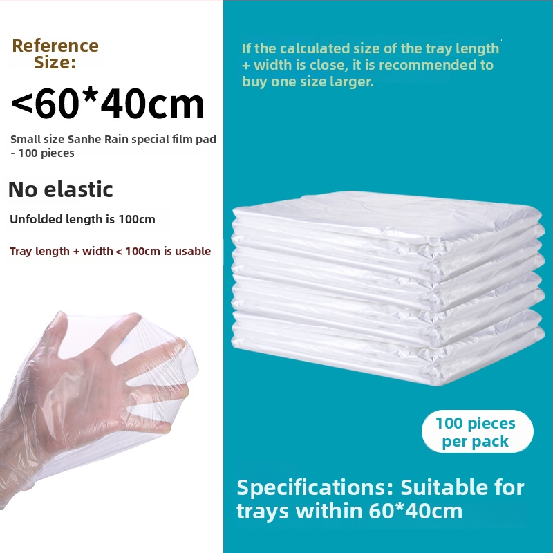 Μίας χρήσης πλαστικό φιλμ κάλυμμα για δίσκο κλουβιού κατοικίδιων — ελαστική σακούλα για περιττώματα κουνελιού και κλουβιών πτηνών