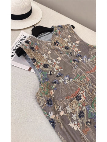 Jachetă din Mulberry silk, imprimeu floral, guler stand-up, mâneci lungi