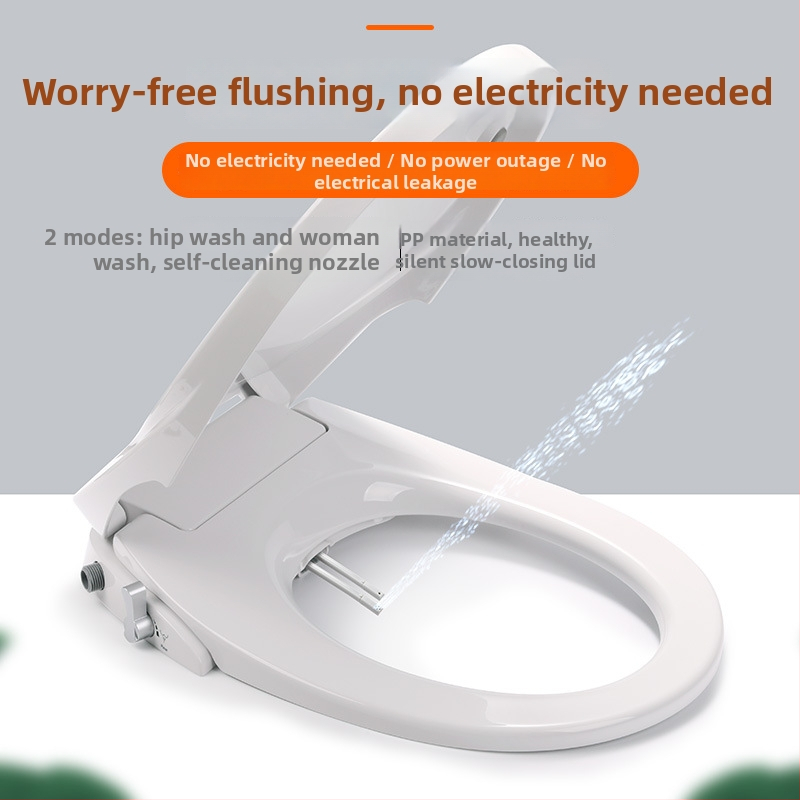 Inteligentný kryt na WC s bidetom, PP doska, regulácia tlaku vody, tryska samočistiaca, vzdialenosť otvorov 13.4–18 cm, modely: V-typ, O-typ, D-typ