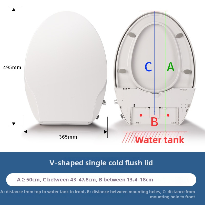 Inteligentný kryt na WC s bidetom, PP doska, regulácia tlaku vody, tryska samočistiaca, vzdialenosť otvorov 13.4–18 cm, modely: V-typ, O-typ, D-typ
