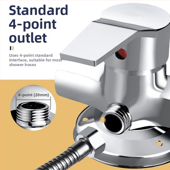 Valvă de amestec pentru duș, corp din cupru, disc ceramic al valvei, model MZLY-01, conectări DN15, temperatură de funcționare 0-99°C