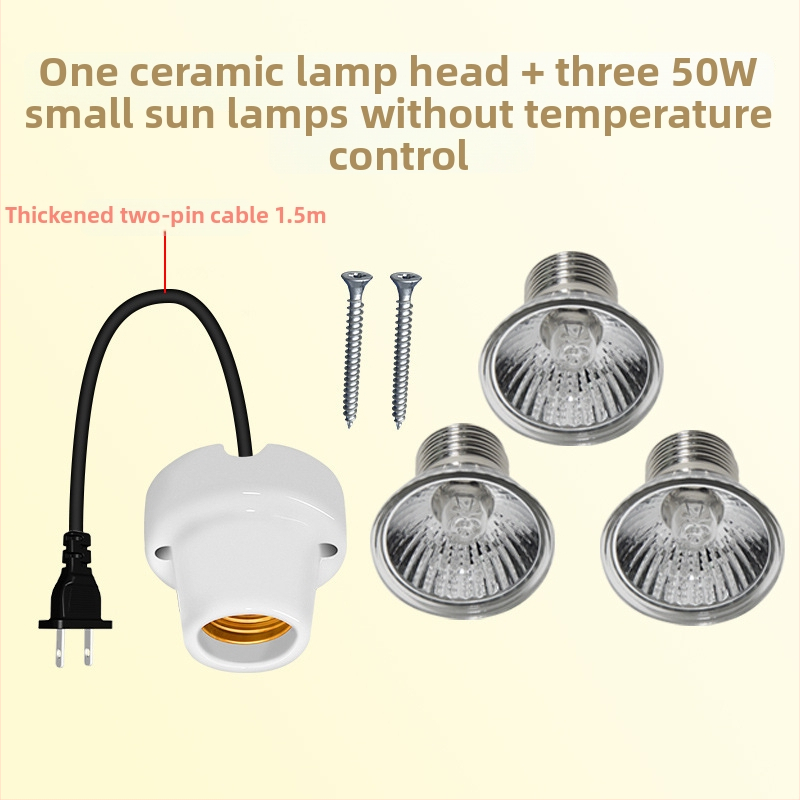 Lampă de creștere pentru pui cu termostat automat pentru temperatură constantă în cutie de creștere