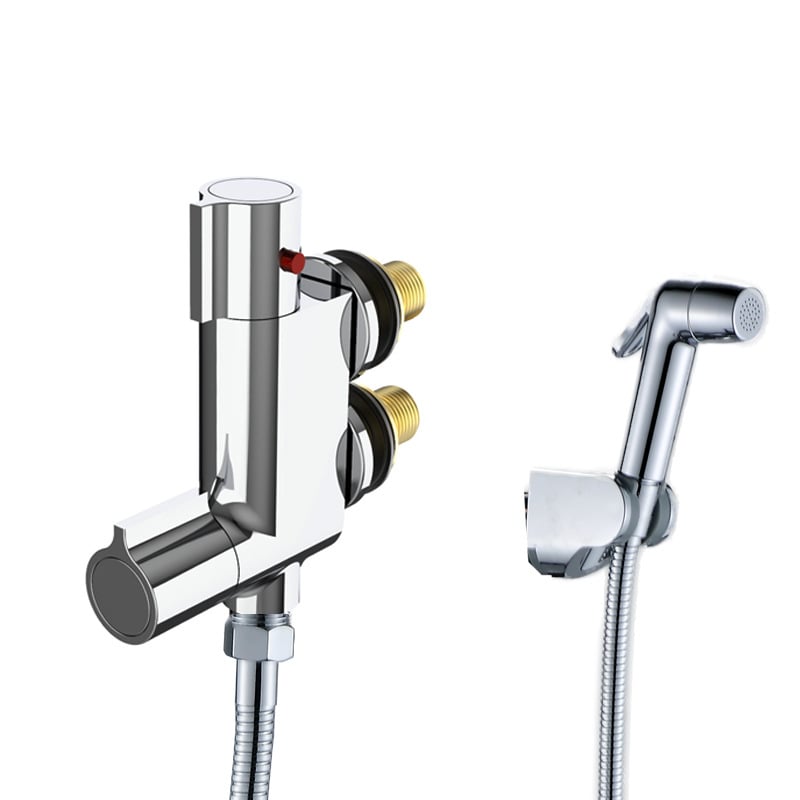 Set duș pentru toaletă din cupru, montaj în perete, temperatură reglabilă 3–80°C, presiune nominală 0.1–0.8 MPa, modelul 839