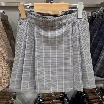 Детска пола в стил А-линия с еластична талия, памук като основна материя, плат Pongee, за възраст 0–1 година