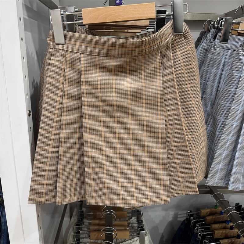 Детска пола в стил А-линия с еластична талия, памук като основна материя, плат Pongee, за възраст 0–1 година