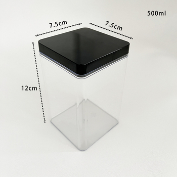 Recipient plastic transparent dreptunghiular pentru alimente cu capac, sigilabil, mai multe modele, marcă Jin Peng, logo imprimat