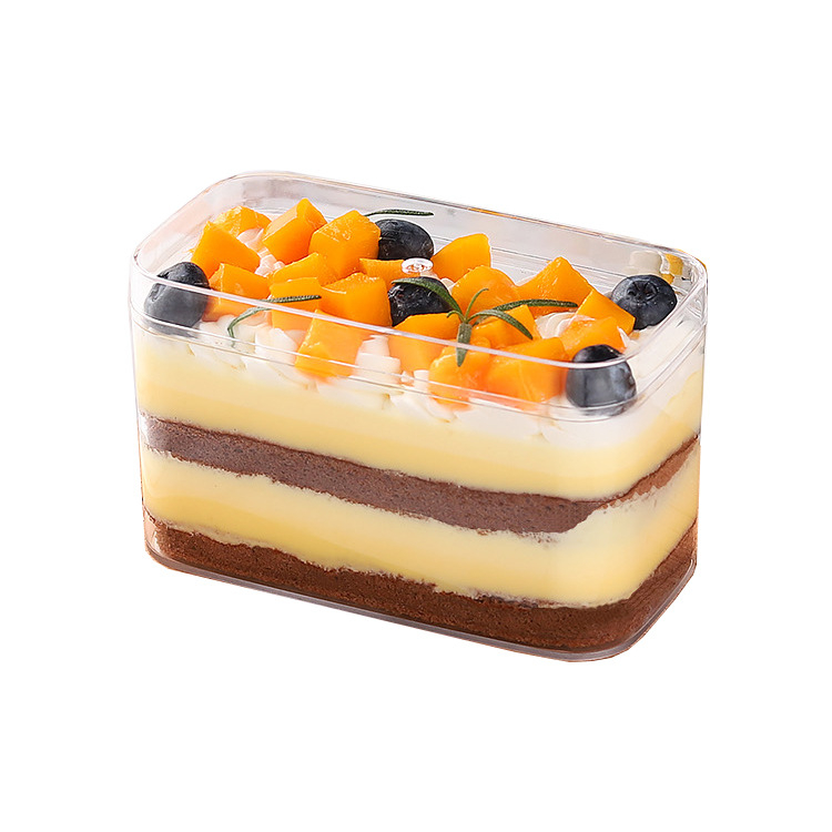 Recipient plastic transparent dreptunghiular pentru alimente cu capac, sigilabil, mai multe modele, marcă Jin Peng, logo imprimat